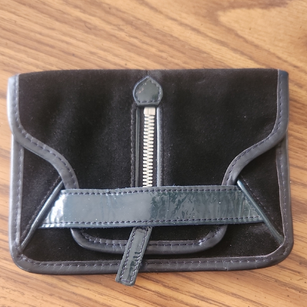 Lacoste Limited Edition Black Suede Pouch